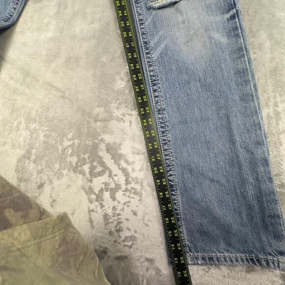 Distressed Ariat M5 Straight Fit Straight Leg Denim Jeans Size 31/36 - Picture 5 of 8